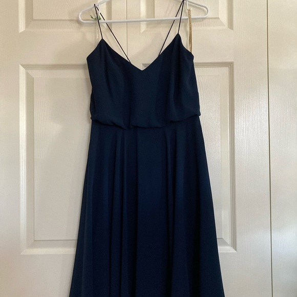 Jenny Yoo Sienna bridesmaid dress, navy, size 6 - Picture 3 of 4